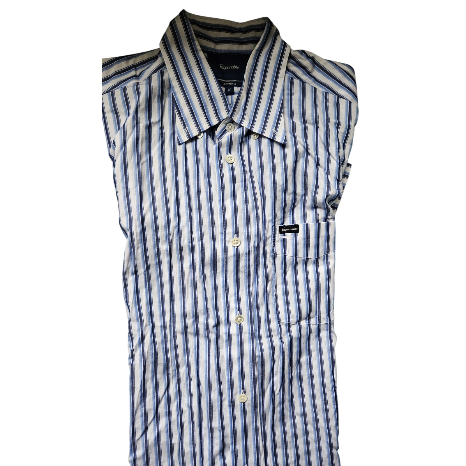 Façonnable Classique Striped Button Down Shirt Sh… - image 7