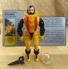 1988 GI Joe SECTO-VIPER  v1 Figure 100% Complete  Excellent EU File Card- Read