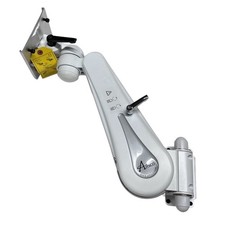 Amico AHM-057 White AHM Adjustable Height Articulating Monitor Arm Mount