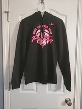Nike Men Size Small Kay Yow Breast Cancer PLAY4KAY Black Pink Hoodie IM7753-100