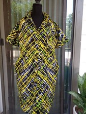 African Print Ankara Shirt Dress Size Large