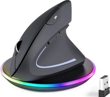 Wireless Ergonomic Vertical Mouse, Multi-Device Conn Perixx PERIMICE-813RX Recha