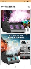 Fog Machine DMX 2000W Smoke Fog Bubble Machine Strobe RGB LED Stage Show Club