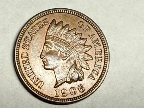 1906 AU INDIAN HEAD U.S. Cent. #q2