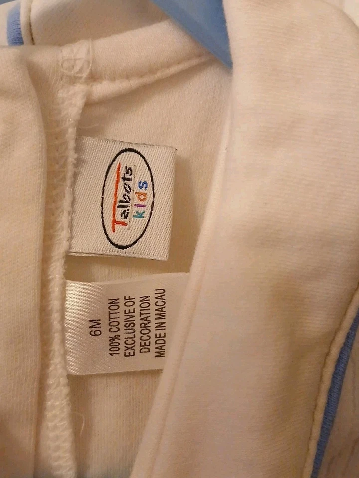 VINTAGE baby 6MO corduroy overall set with a long-sleeved shirt BY TALBOTS EUC - Imagem 3 de 3