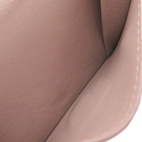 Loewe Loewe Tri-Fold Wallet Linen Leather Pink Gold Metal Fittings - Picture 9 of 14