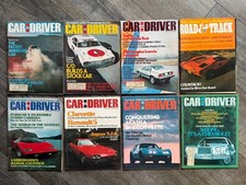 CAR AND DRIVER Magazine 8pc Lot 1975 1976 w/ Road Track Feb 1976 Automobilia