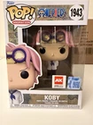Funko Pop! One Piece Koby Anime Expo 2025 Con Sticker w/ soft protector