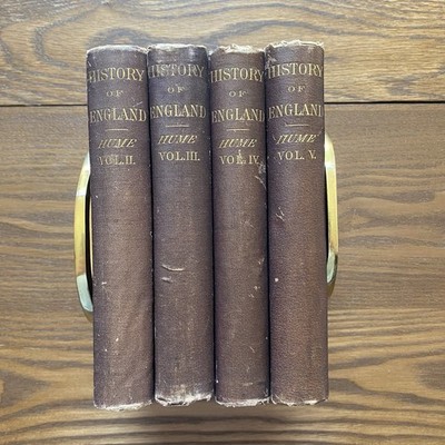 Antique History of England Vols 2-5 David Hume HC Porter & Coates c1880s