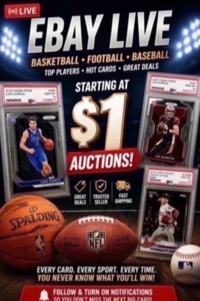 Sunday Sports Singles At One Dollar! MEGA SHOW. Don’t Miss This!