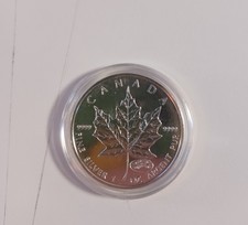 1999–2000 Canada $5 Silver Maple Leaf – Millennium Fireworks Privy  Free Shippin