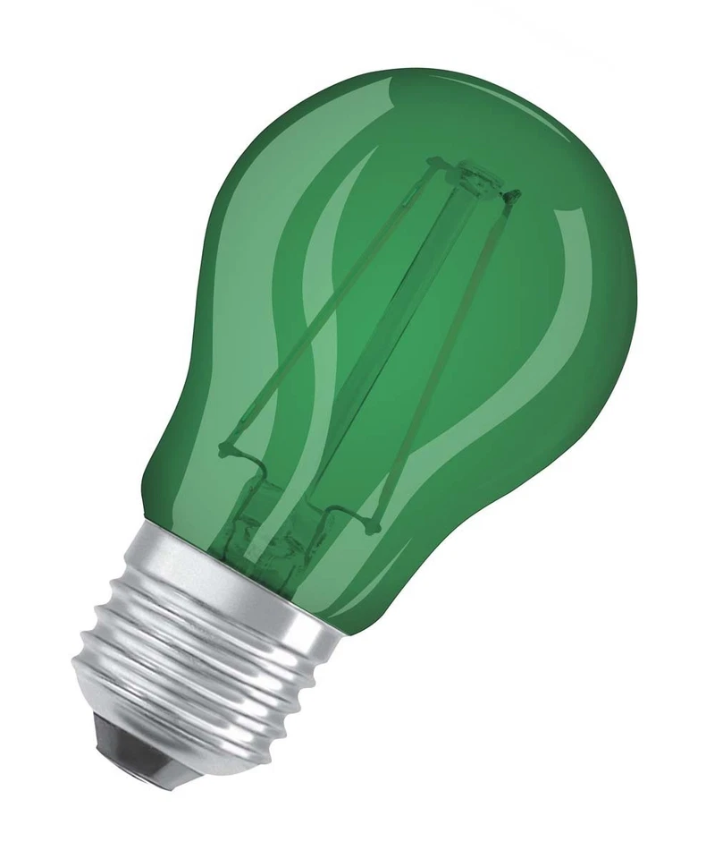 Osram LED Filament Leuchtmittel Tropfen bunt 1,6W = 15W E27 Kugel P45 Deko GRÜN - Bild 3 von 3