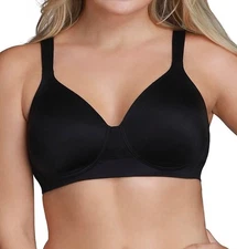 Vanity Fair 71282 Beyond Comfort Full Figure Wirefree Bra 40DD Black MSRP $50.00