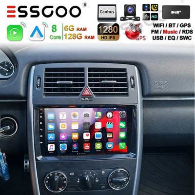DAB+ Für Mercedes Benz A/B-Klasse W169 W245 W639 128GB Android Autoradio CarPlay