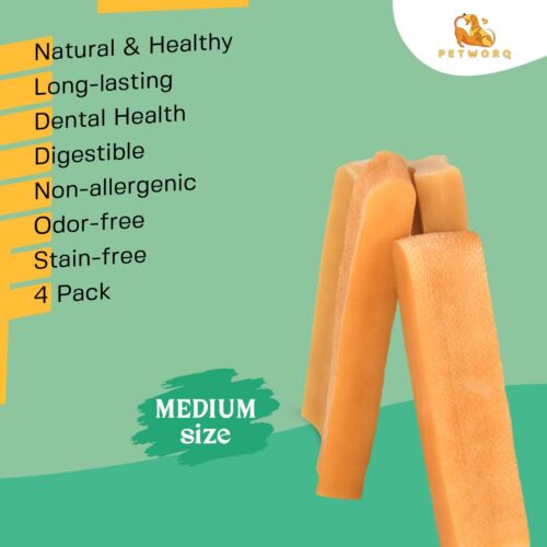 Masticable queso yak del Himalaya para perro, golosina para cachorro de yak mediana-2 piezas mastica natural - Imagen 6 de 7
