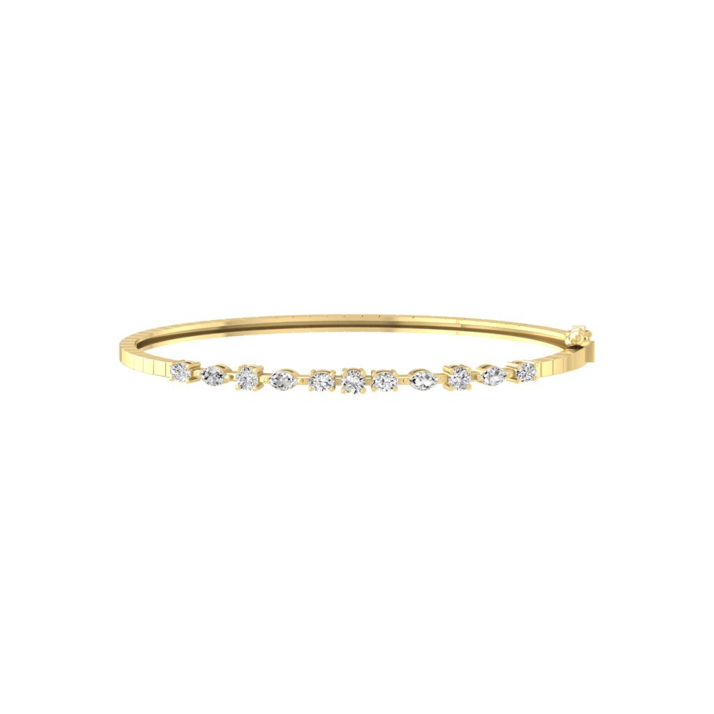 Diamond Bangle Pandora 14k Gold Bracelet Price Lab Grown