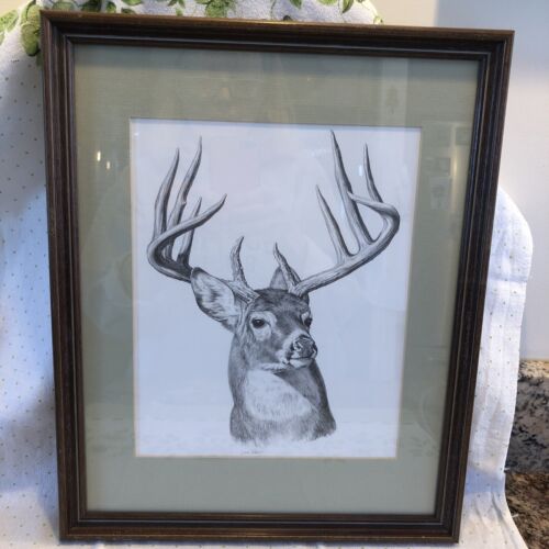 Leon Parson Framed Stag Print