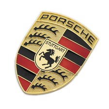 New Gold Hood Crest 911 996 997 930 Badge Emblem Cayenne Boxster Cayman Metal New Gold Hood Crest 911 996 997 930 Badge Emblem Cayenne Boxster Cayman Metal