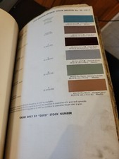 1959 DUPONT CHRYSLER IMPERIAL COLOR PAINT CHIP SWATCH SHEET BULLETIN NO 26