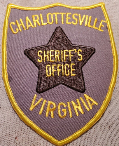 VA Charlottesville Virginia Sheriff Shoulder Patch