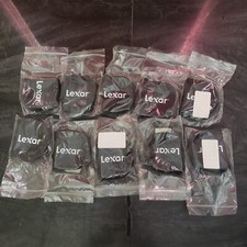 Lot of 10 Lexar Memory Card Storage Carrying Case Zip Pouch Micro SD Storage