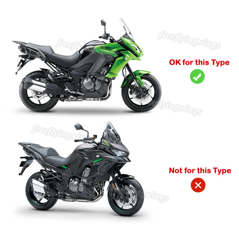 Silenciadores de tubulação deslizantes para motocicleta Kawasaki Versys 1000 2012-18 sistema de exaustão - Imagem 2 de 4