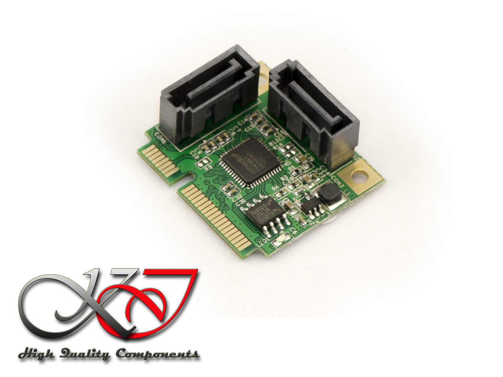 Mappa Minipcie - SATA 3.0 - 2 Porte - Mini PCI Express - Half Size