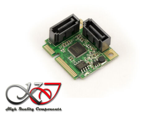 Carte MiniPCIe - SATA 3.0 - 2 PORTS - Mini PCI Express - HALF SIZE - Photo 1 sur 1