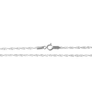 1.5 mm Length 22 inches Details about   14K Solid White Gold 025W-Singapore Chain New W 55 -6 