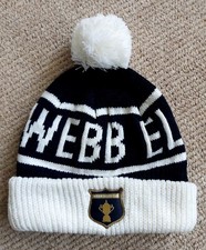 WEBB ELLIS Navy / Snow White Super Comfy BOBBLE BEANIE HAT Pompom RWC2015 Shlf3