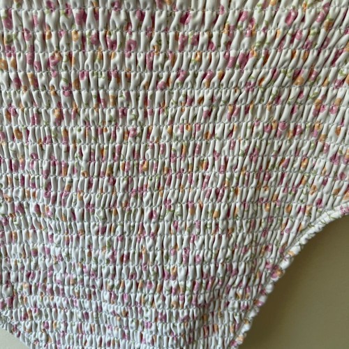 Charlie Holiday Women's NWT High Rise Bikini Bottoms Cabo Smocked Size M - Picture 7 of 12