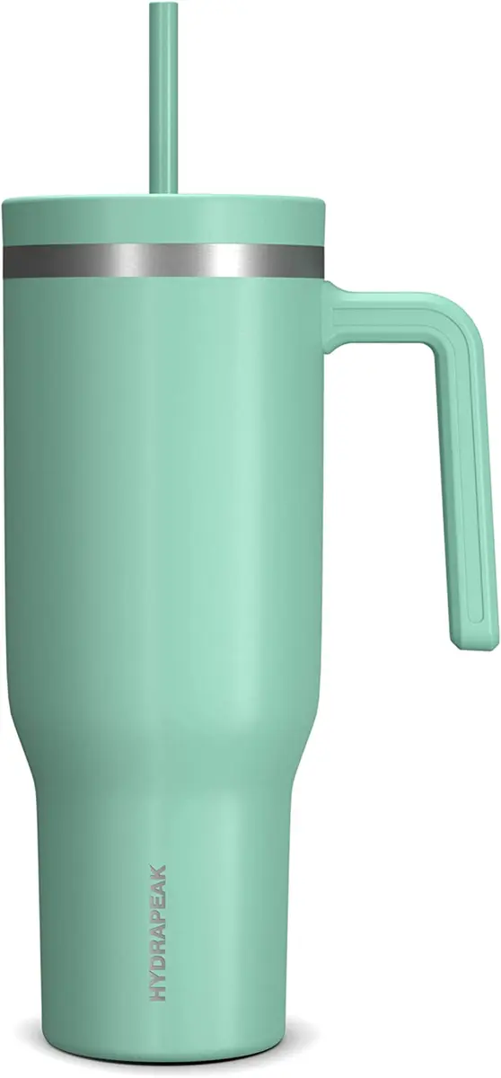 Voyager 40 Oz Tumbler with Handle and Straw Lid