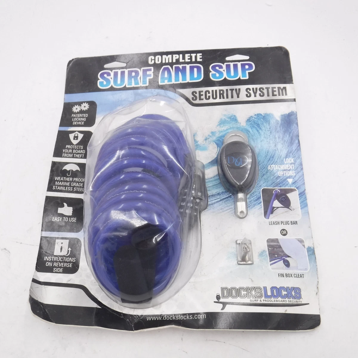 DXLX Paddleboard and Surfboard Weatherproof Lock Anti Theft Security System