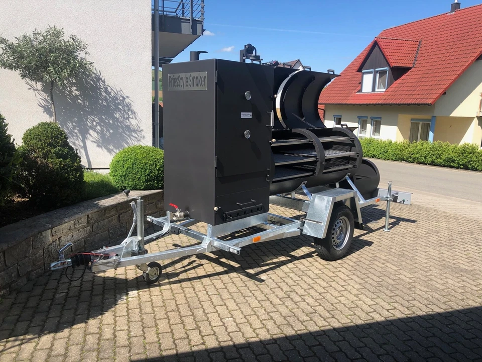 FriesStyle Smoker 32“ mit Räucherschrank auf Anhänger - Bild 4 von 4