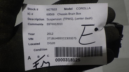 Módulo de suspensión 12 TOYOTA COROLLA 8976912010 - Imagen 2 de 6