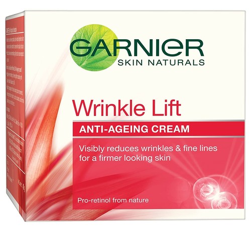 Garnier Skin Naturals Wrinkle Lift Anti Ageing Cream, 18g FOR reduces wrinkles - Picture 3 of 3