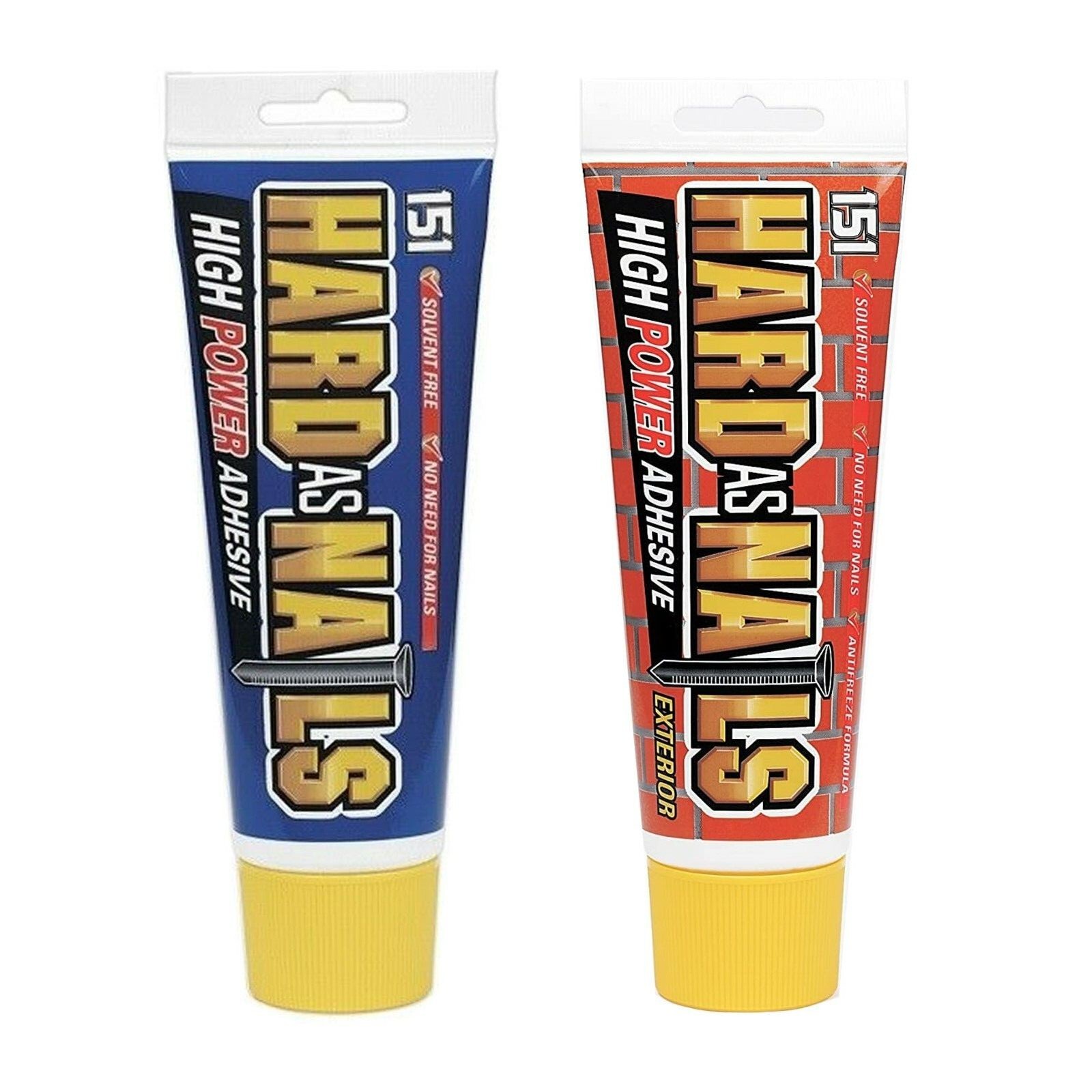 HARD AS NAILS NO MORE NAILS INTERIOR EXTERIOR TUBE CARTRIDGE ADHESIVE