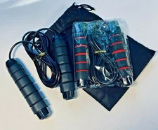 2 Packs Diamond Wire Jump Rope Adjustable Workout Exercise Speed Steel Wire