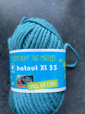  HATNUT XL 55 Wolle blau Nr. 63 Wintergarn Häkelgarn NEU