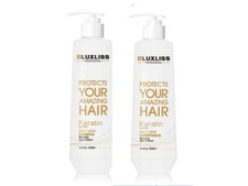 Champú y acondicionador Luxliss Keratin cuidado diario 16,9 oz Duo hidratante
