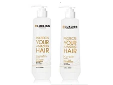 Luxliss Keratin Daily Care Shampoo and Conditioner 16.9oz Duo Moisturizing