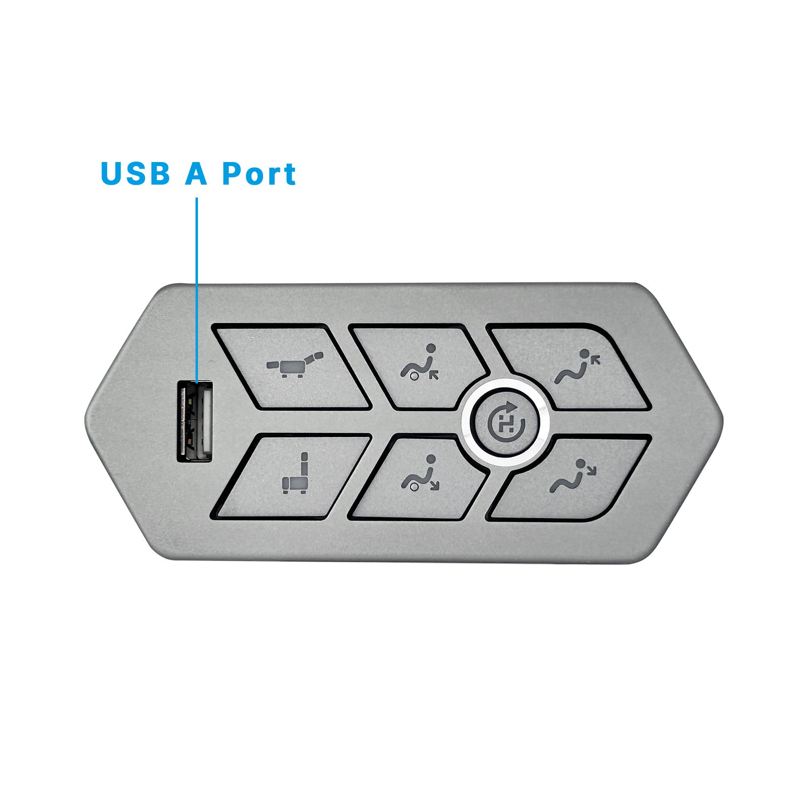 Emomo Model TRGIN 7 Button 5 Pin Switch Hand Control for Lift Chairs with USB