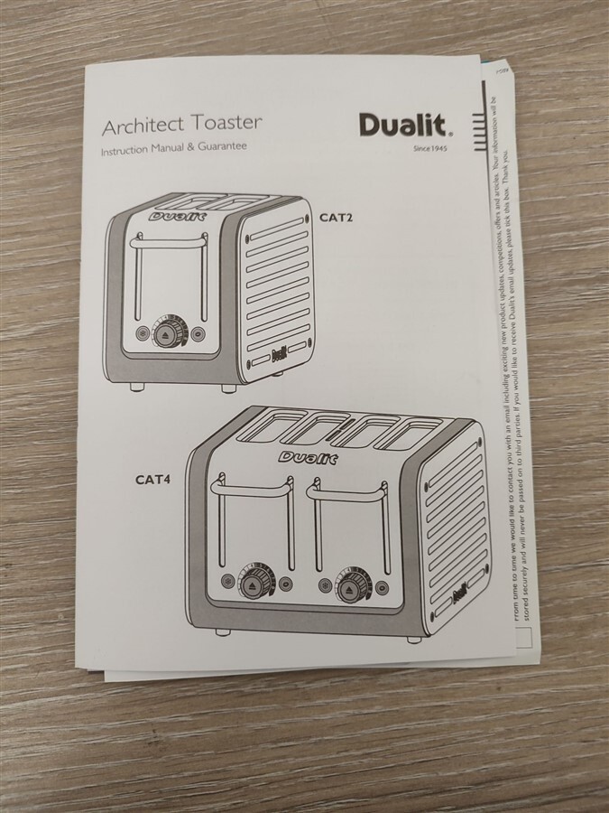 Dualit Architect 26505 Toaster 2 Slice Brushed Steel [ID7010061626
