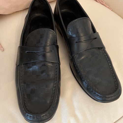 Louis Vuitton mens loafers checkered 