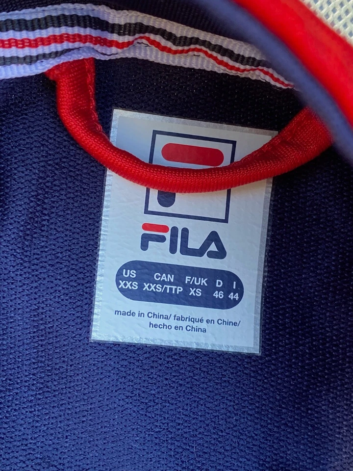 Lot of 2 Vintage File BNP Paribas Open Women's Track Jackets Size XXS. - Image 4 of 4