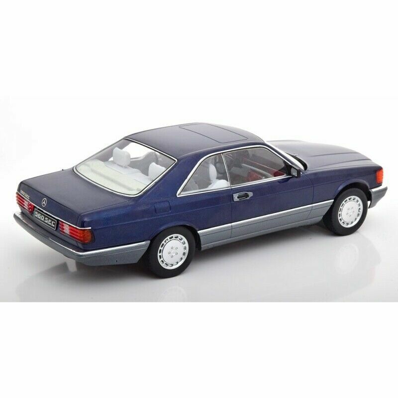 KK SCALE MODELS 1980 Mercedes 560 SEC (C126) Blue Metallic 1:18*New!