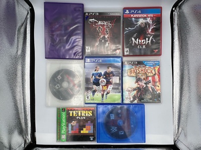 Lot of 8 Playstation PS1, PS3, PS4 Games