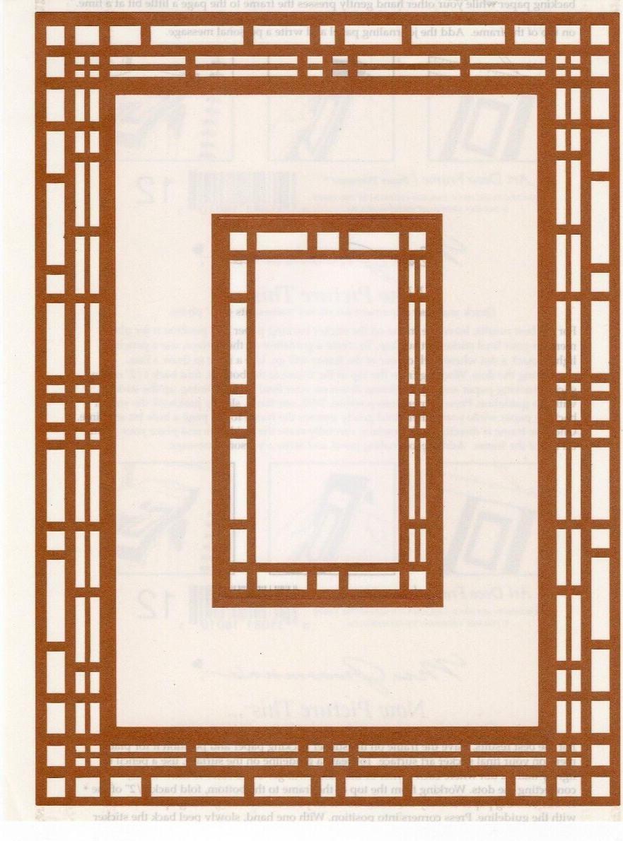 5 Mrs Grossman Picture This Gold Art Deco Frame Paper Whispers Stickers