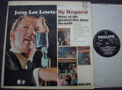 JERRY LEE LEWIS BY REQUEST UK Philips Stereo LP 1st ROCK AND ROLL PIANO BOOGIE