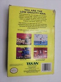 🌟 Low G Gravity Man Taxan NES Nintendo Complete CIB Authentic RARE!